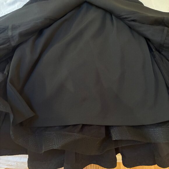 Black brocade lace dress with full skirt size 8 - Picture 10 of 14